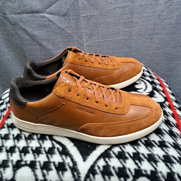 %Cole Haan Men Casual Suede Leather Brown Shoes Size 13M / D6 main image 4
